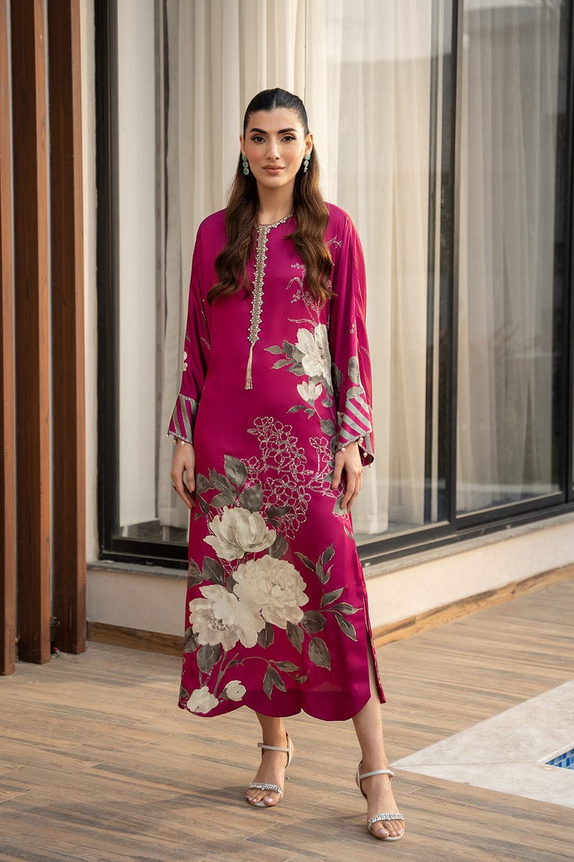 flower printed silk dress design Very Stylish & Trendy Printed Silk Dress Designs| Printed Silk Suit/Kurti/Frock/Shirt Design| 2023|