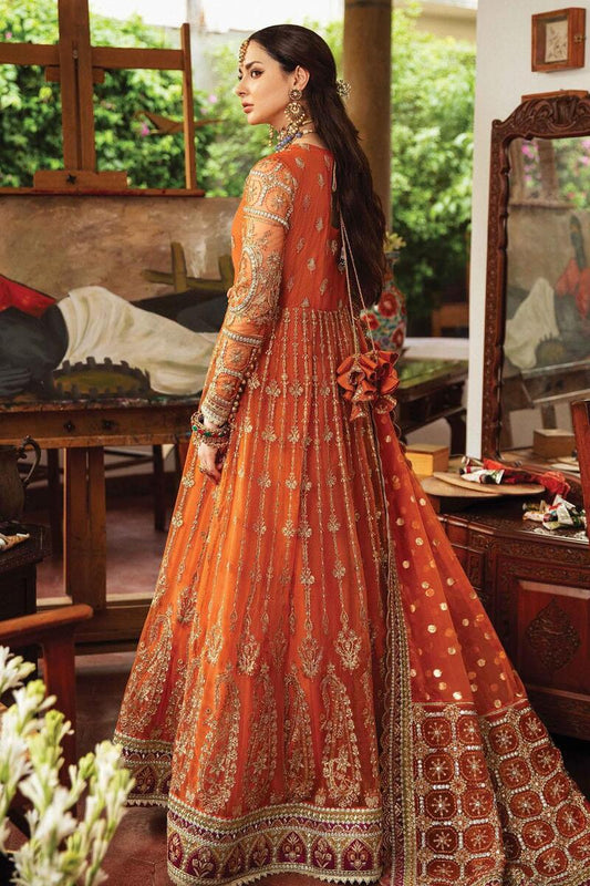 Afrozeh orange Wedding Collection Maxi