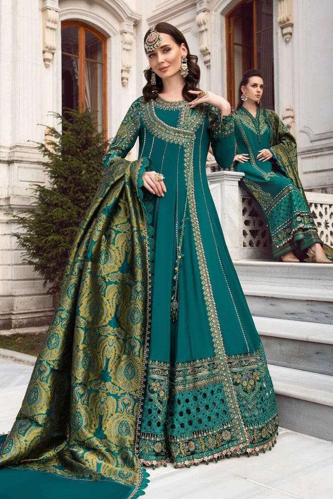 Maria B Green D Pure Lawn Embroidery 3PC