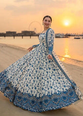 Hania amir lawn article long frock unstiched