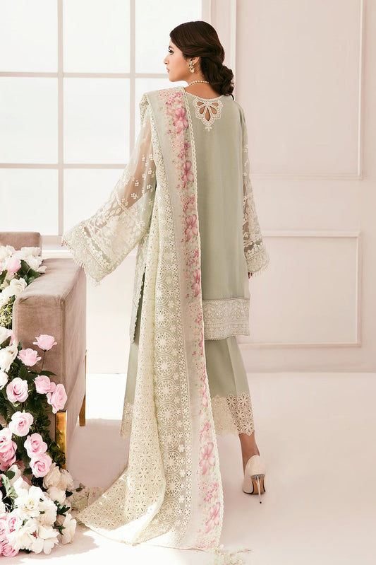 Baroque Embroidered Chiffon Suits 3 Piece Hand Work