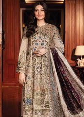 M.B Brown Mprints 2025 Luxury Lawn Embroidered Collection Unstitched