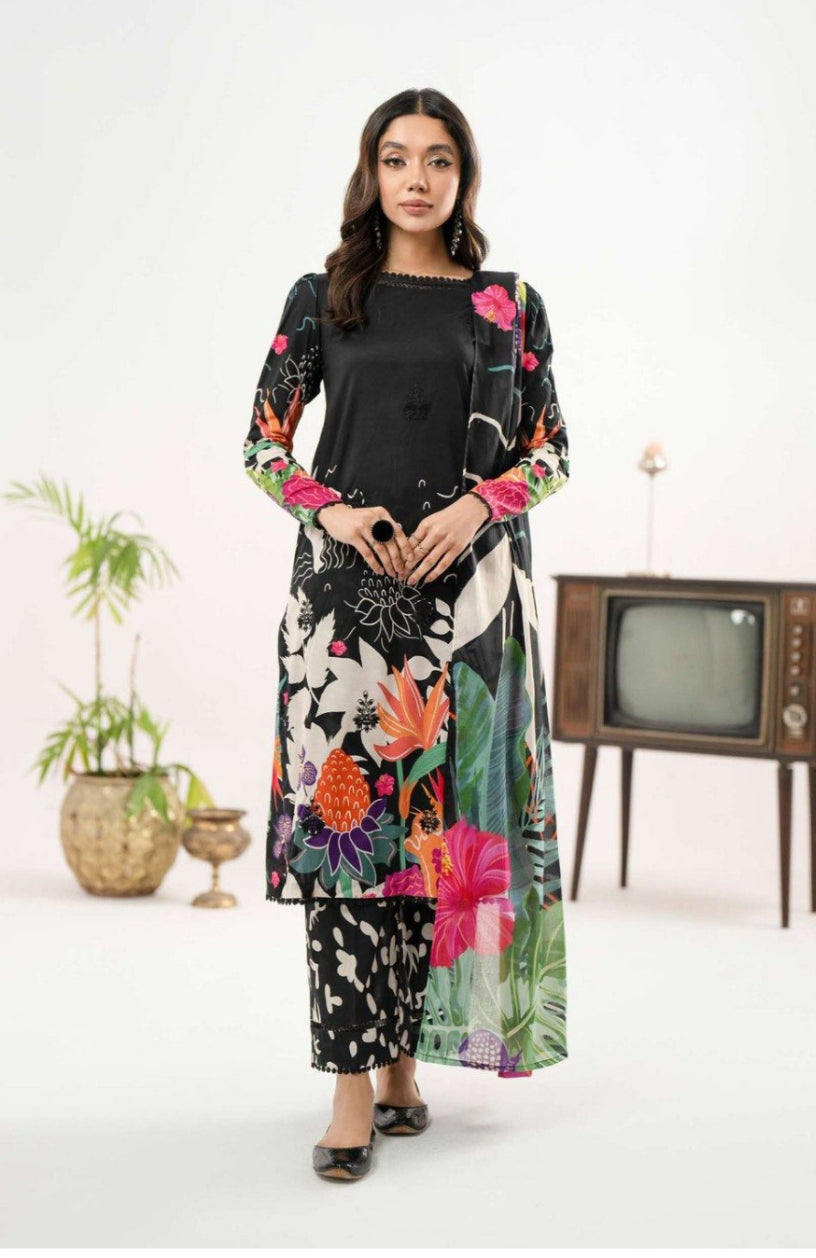Gull Jee Ziva Printed Summer Collection 3pc Dress