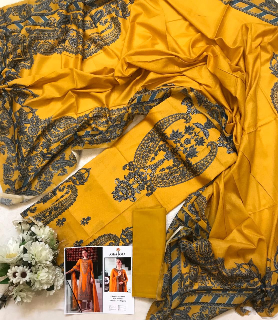 Asim Jofa New Arrival Digital Printed Pure Lawn 3pc Collection