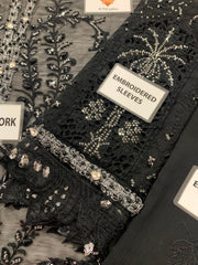 MB-034 | Premium Chiffon 3 Piece Unstitched Suit 2026 – Heavy Adda & Chikankari Work