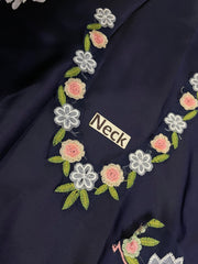 MRK-031 | Luxury Shamoz Silk 3 Piece Unstitched Suit 2026 – Heavy Embroidered Work