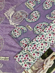 MBL-032 | Premium Lawn 3 Piece Unstitched Suit 2026 – Embroidered Sequin Work