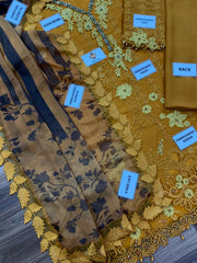 MB-033 | Luxury Chiffon 3 Piece Unstitched Suit 2026 – Multicolor Adda Work