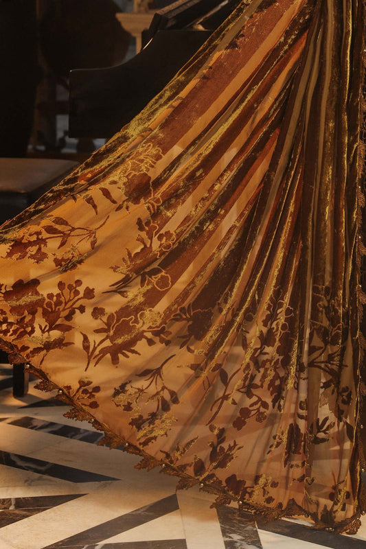 MB-033 | Luxury Chiffon 3 Piece Unstitched Suit 2026 – Multicolor Adda Work