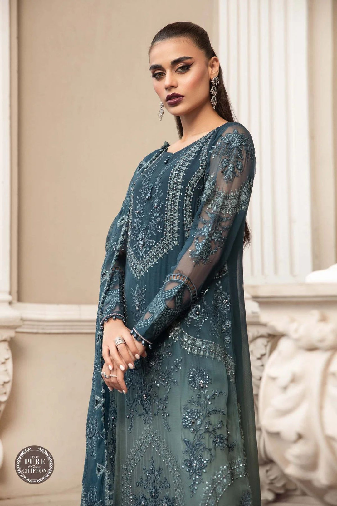 MARIA B BLUE LUXURY CHIFFON COLLECTION