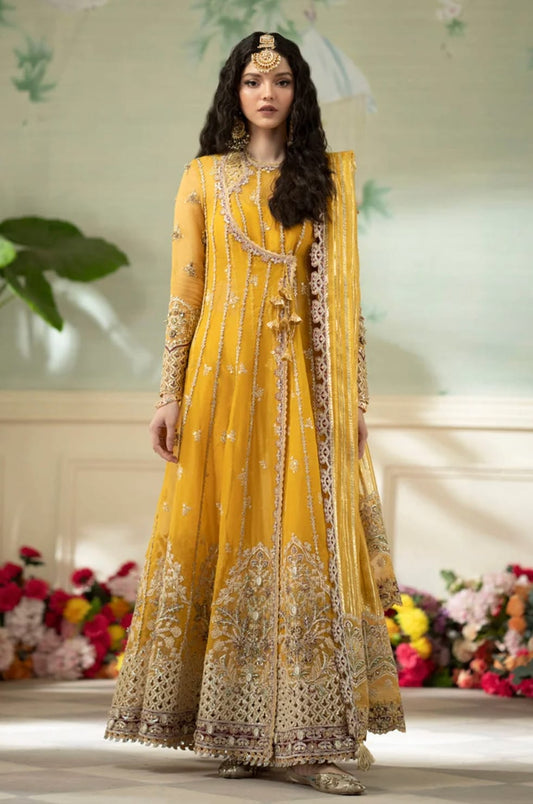 Qalamkar Wedding Collection Maxi Yellow