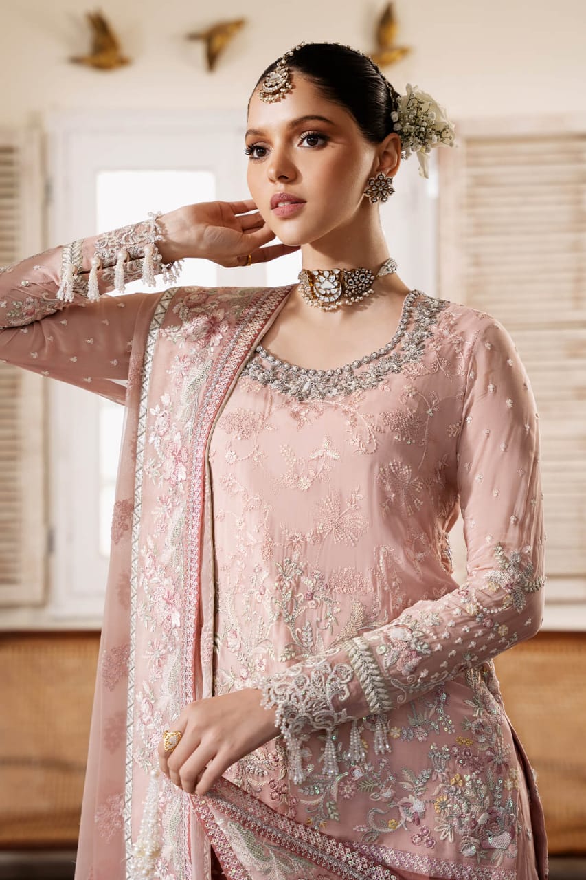 Imrozia Premium Chiffon Embroidered Wedding Collection 3Piece Unstitchd