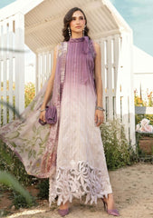 M.B Purple MPrints Embroidered Lawn Unstitched 3Pc