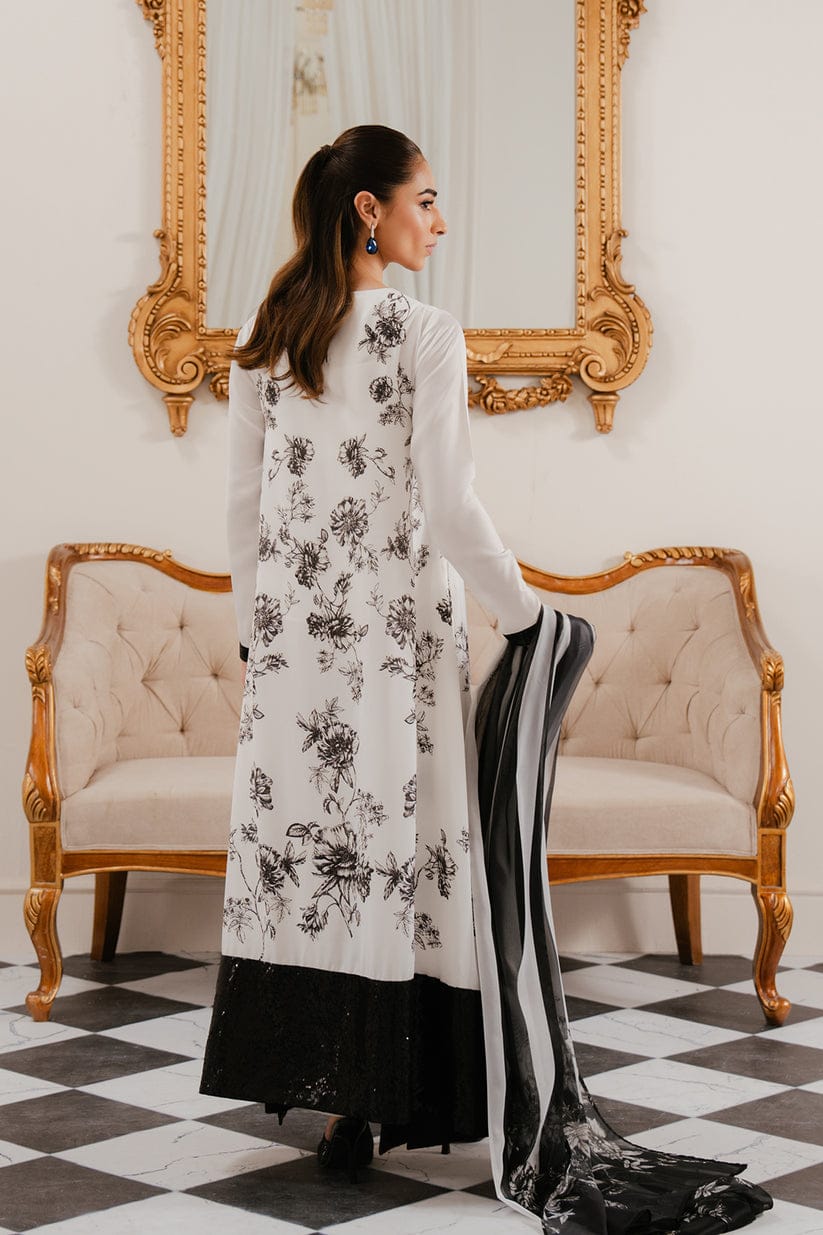 Lulusar White Silk Hand Work New Arrival Party Wear Collection