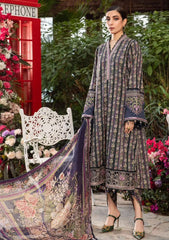 Maria B Blue 2024 Pure Lawn Embroidery New Arrival 3PC