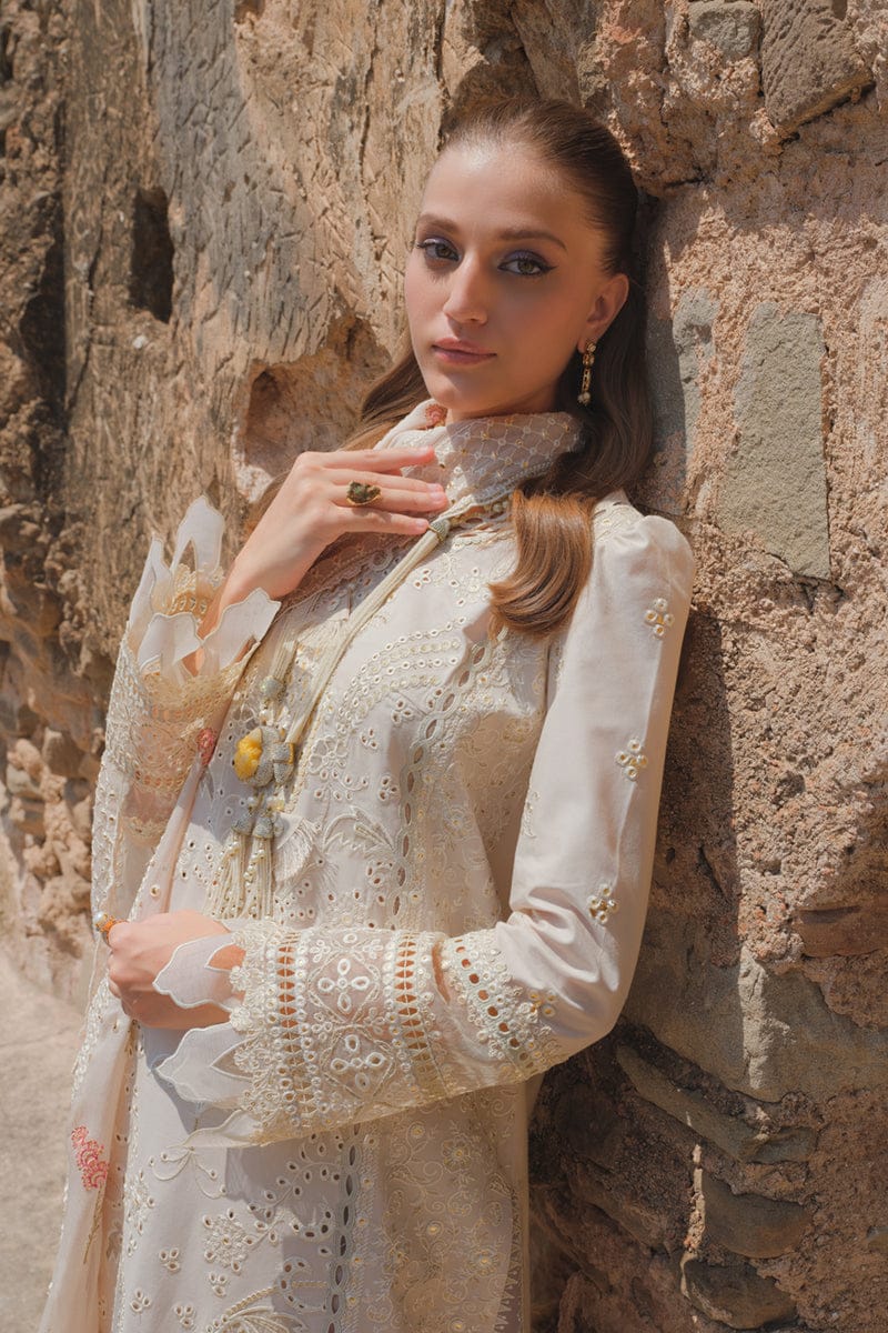 Qalamkar Skin Luxury Lawn Emb Chikankari Dress