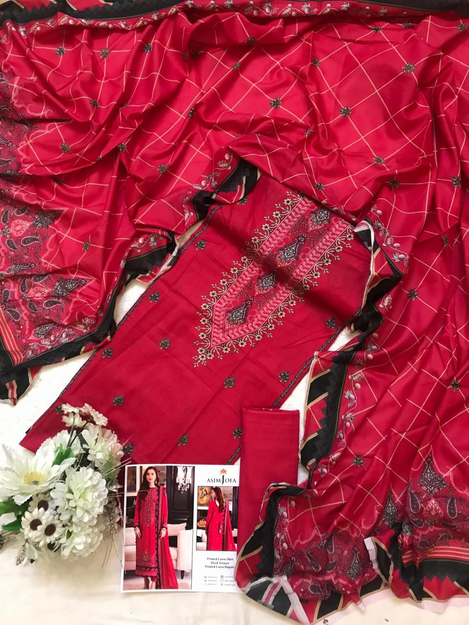 Asim Jofa New Arrival Digital Printed Pure Lawn 3pc Collection