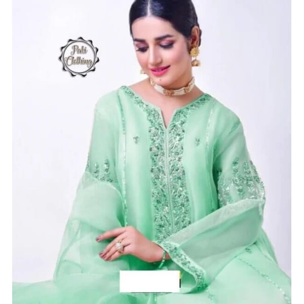 Designer Wear Party Wear Collection Organza Fabric