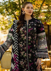 Elaf Black Lawn Summer Collection Emb 3pc Unstitched