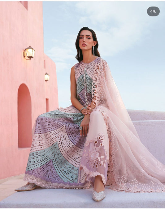 Maria b Hit article swiss lawn fully chickenkari unstiched