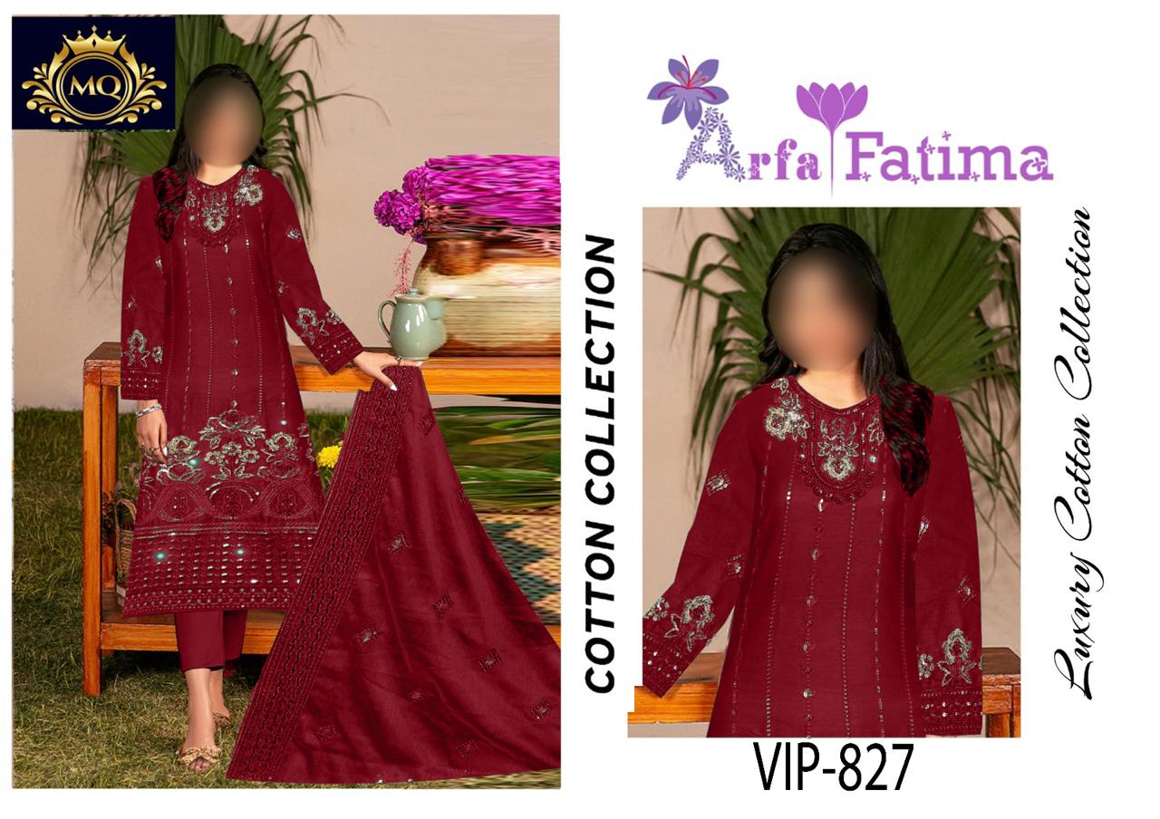 Goodluck Maroon Luxury Lawn Embroidery Chikankari 3Piece Unstitched