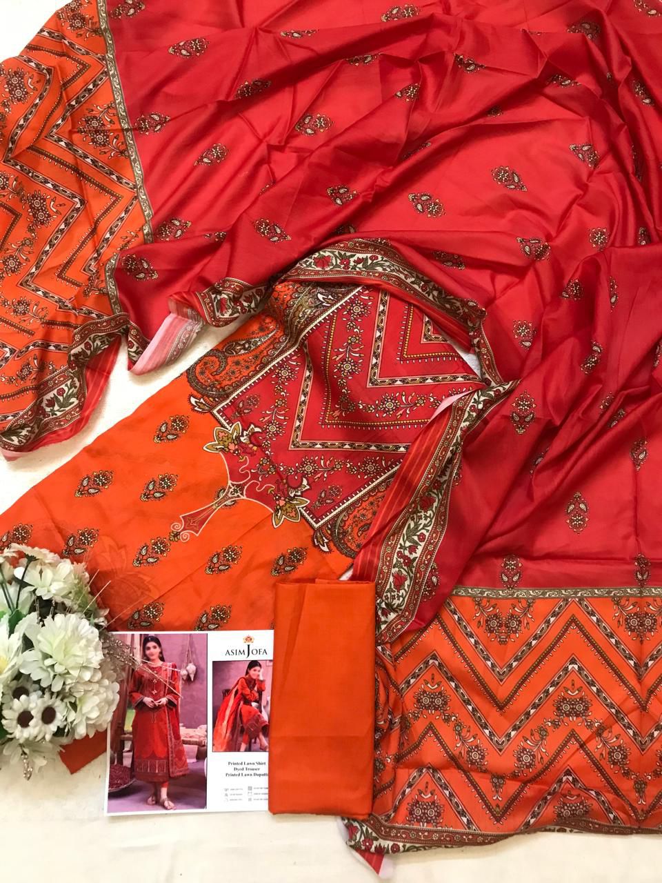 Asim Jofa New Arrival Digital Printed Pure Lawn 3pc Collection