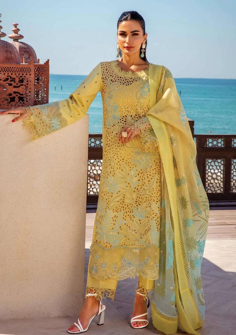 Rang Rasiya Premium Luxury Lawn Chikankari Collection 3piece Unstitched