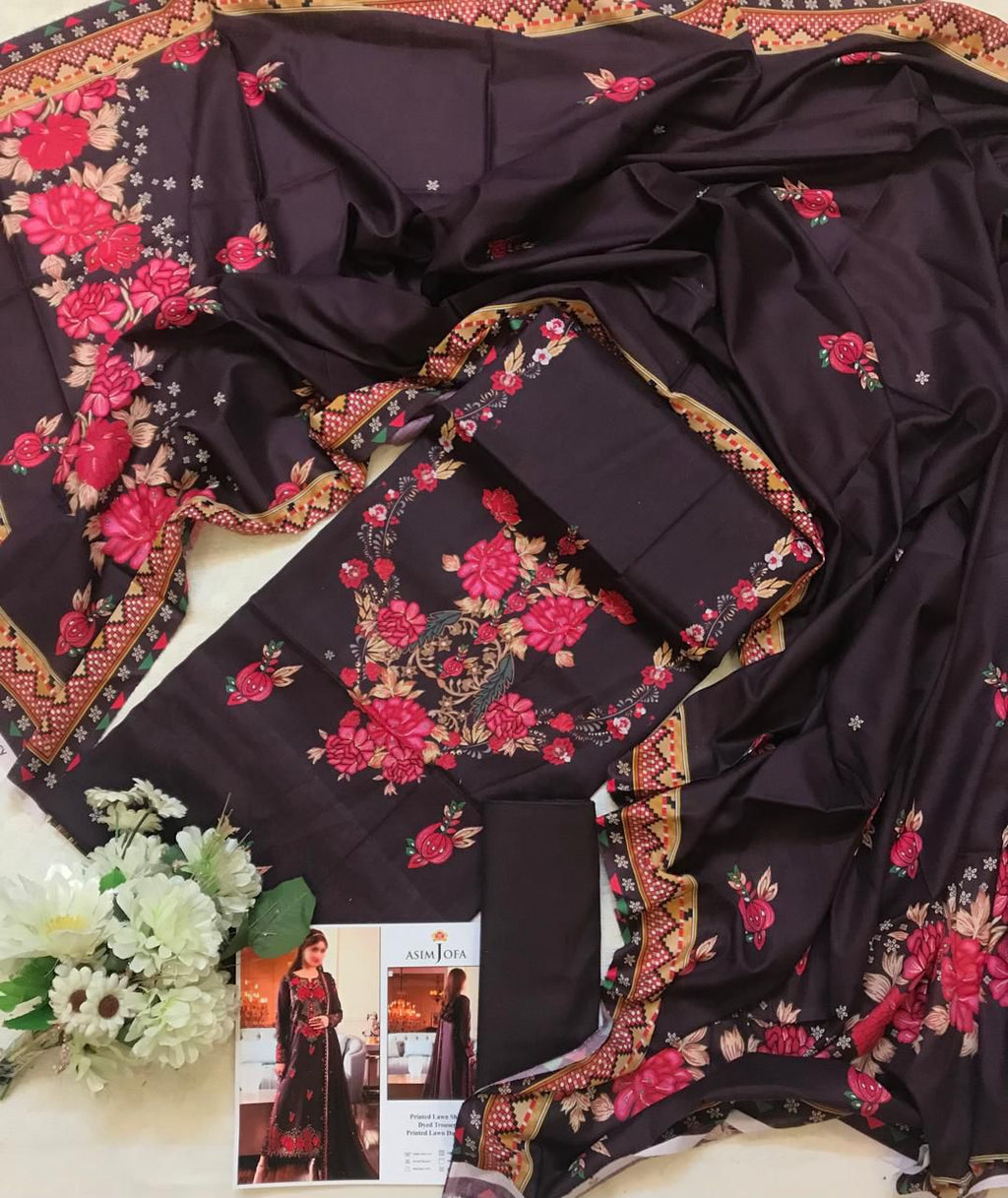 Asim Jofa New Arrival Digital Printed Pure Lawn 3pc Collection
