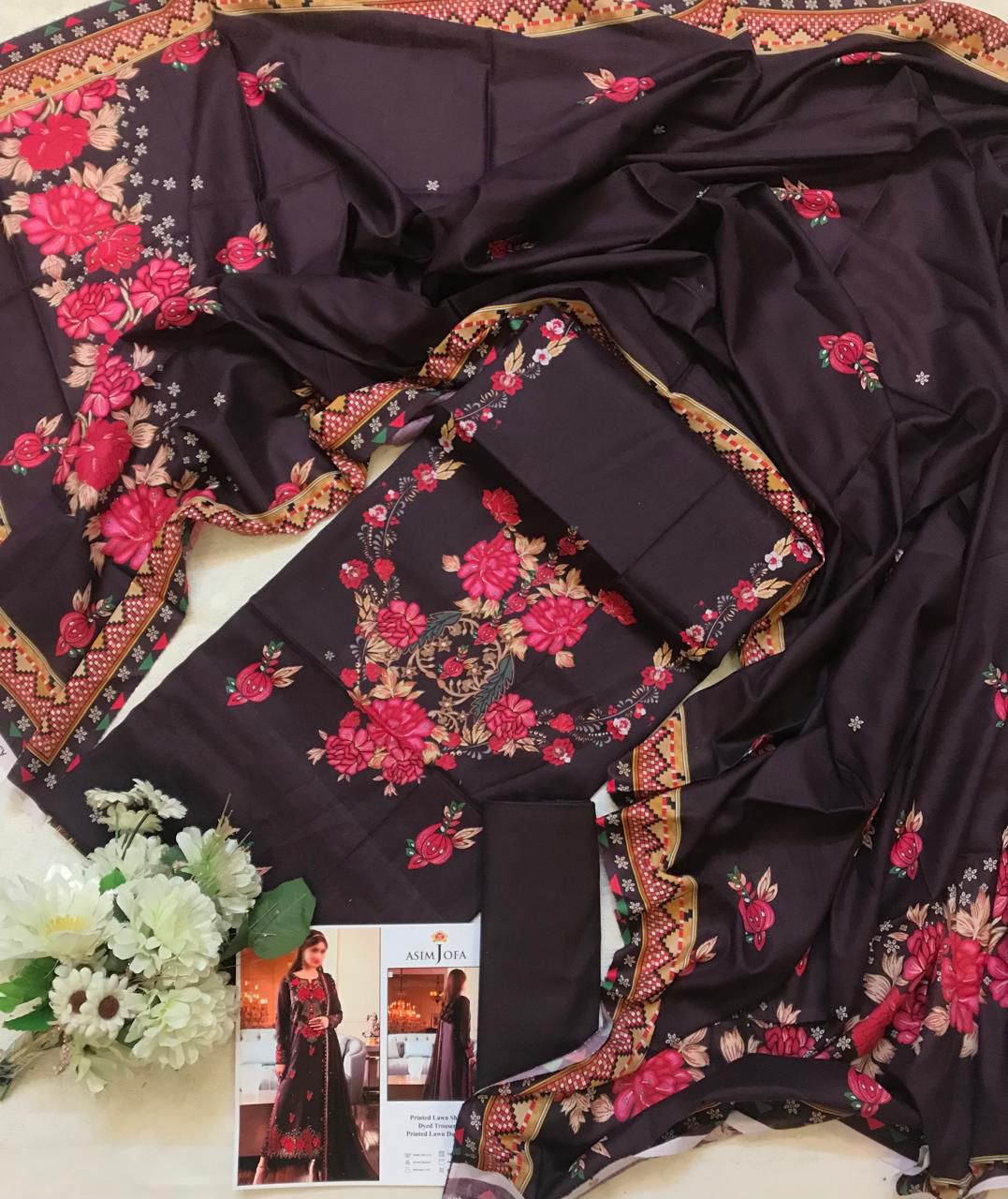 Asim Jofa New Arrival Digital Printed Pure Lawn 3pc Collection