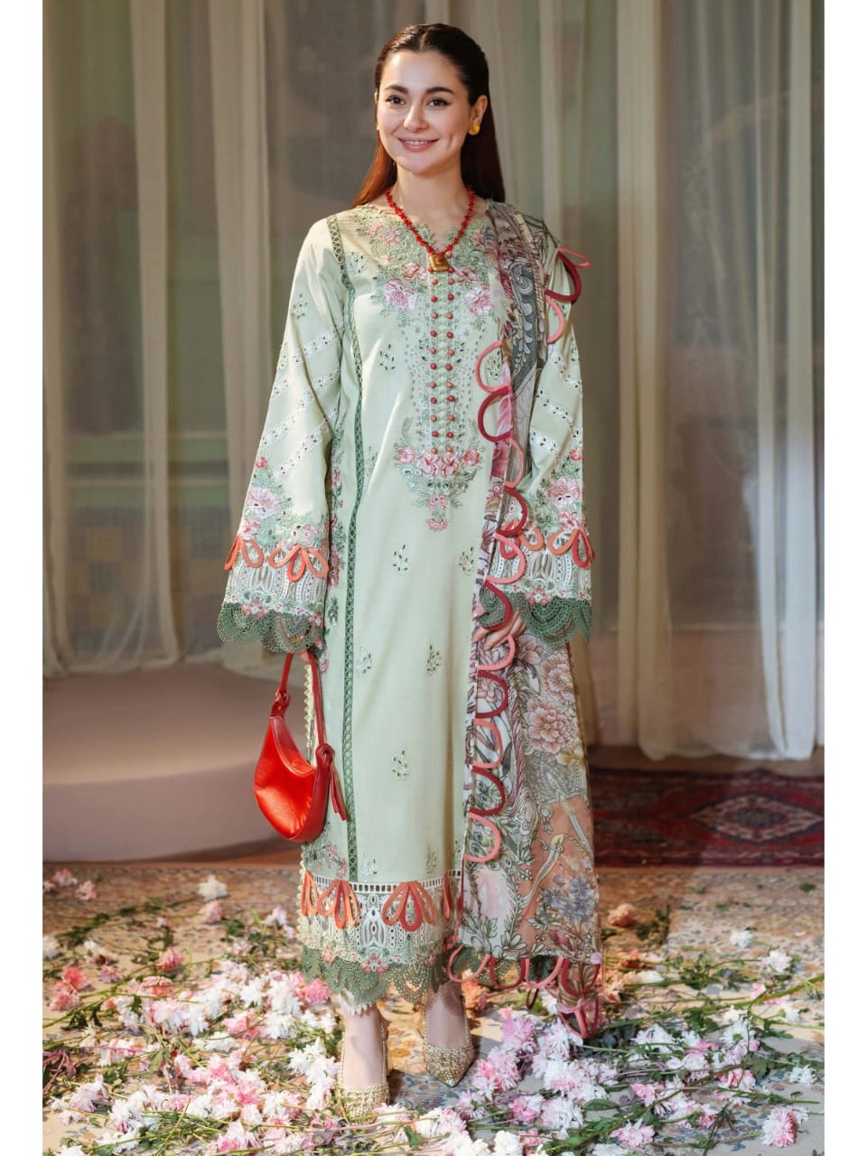 Jade x Hania Amir Lawn Embroidery 3piece Unstitched