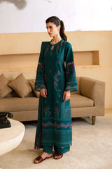 Azure Zinc Green Lawn Embroidery 3 Piece Unstitched