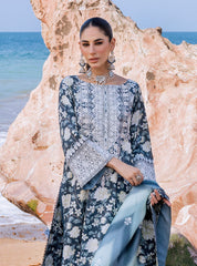 ZAINAB CHOTTANI BLUE NEW ARRIVAL EMBROIDERY DRESS 3PC