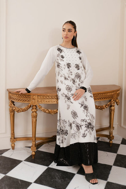 Lulusar White Silk Hand Work New Arrival Party Wear Collection