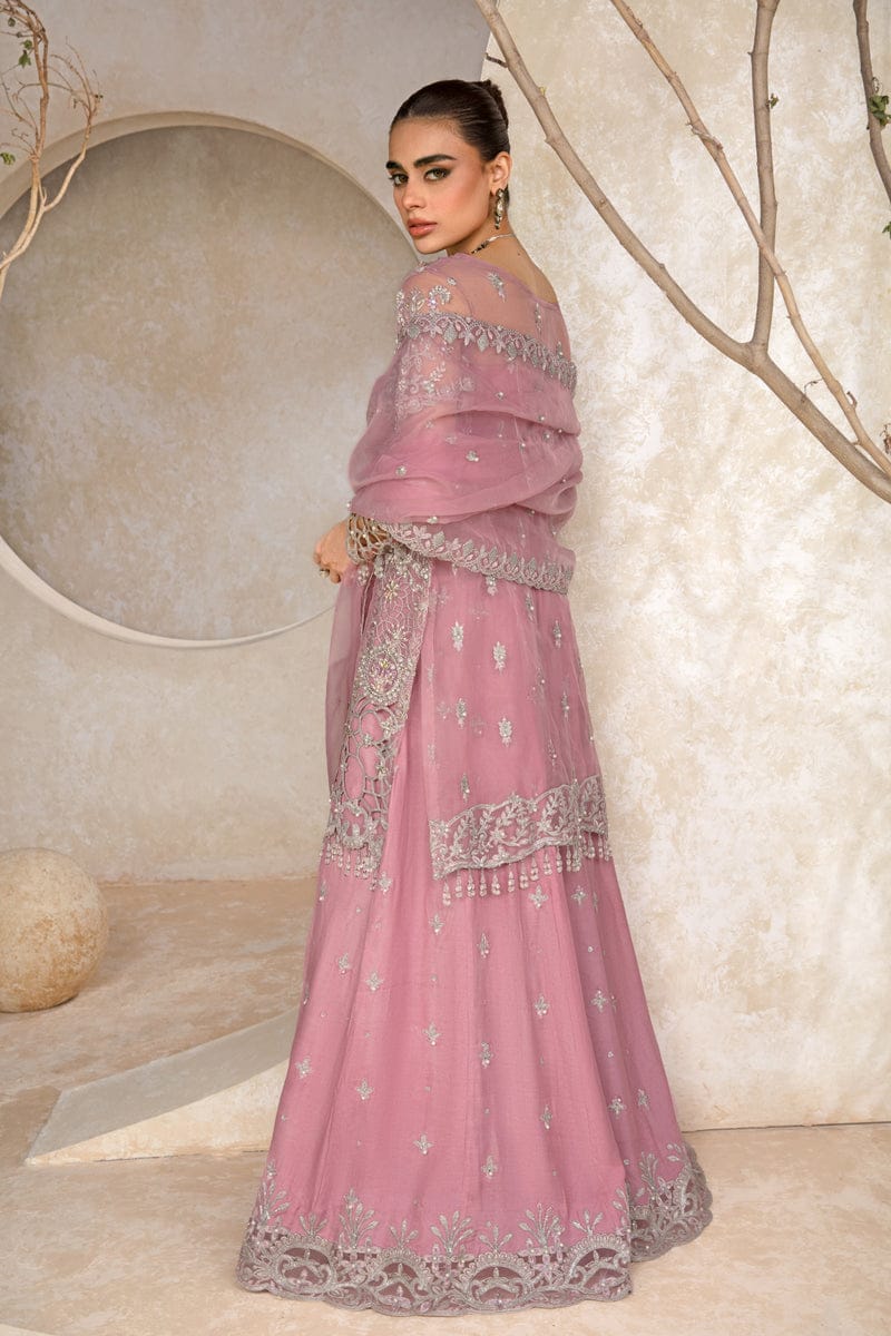 Rang Rasiya Lilac Hand Embellished Organza Formal 3piece Unstitched