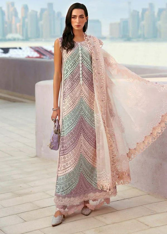 Maria b Hit article swiss lawn fully chickenkari unstiched