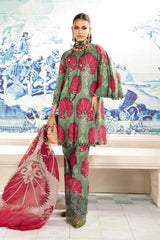 Maria B Green 2024 Pure Lawn Embroidery New Arrival 3PC