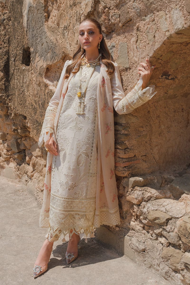 Qalamkar Skin Luxury Lawn Emb Chikankari Dress