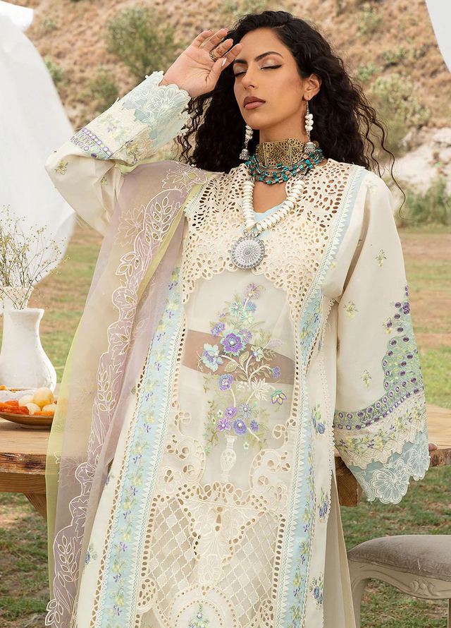 Bin Ilyas Lawn Yellow Chikankari Embroidery Collection