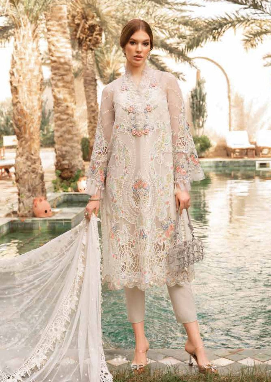 Maria B Formal Collection Dress Organza Fabric 3pc