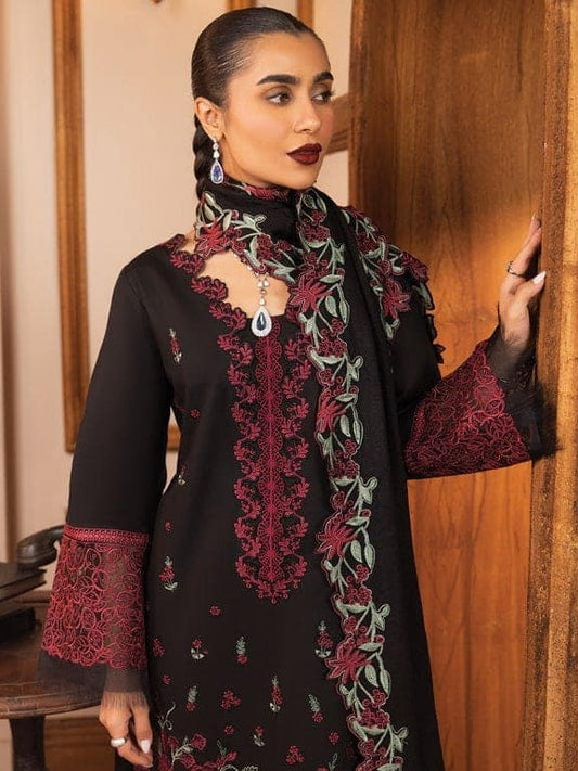 Rang Rasiya Black Chikankari Embroidery Dress 3pc