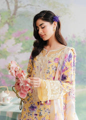 Afrozeh Yellow Pure Lawn Embroidery Collection