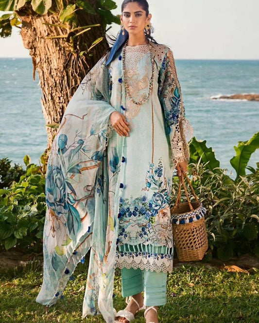 Elaf Sky Pure Lawn Embroidery Collection New Arrival