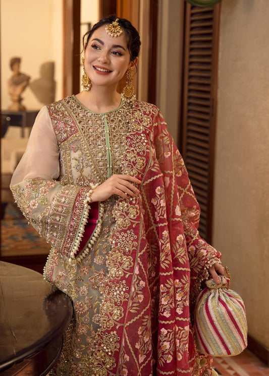 Crimson Aik Jhalak Wedding Collection Hand Work