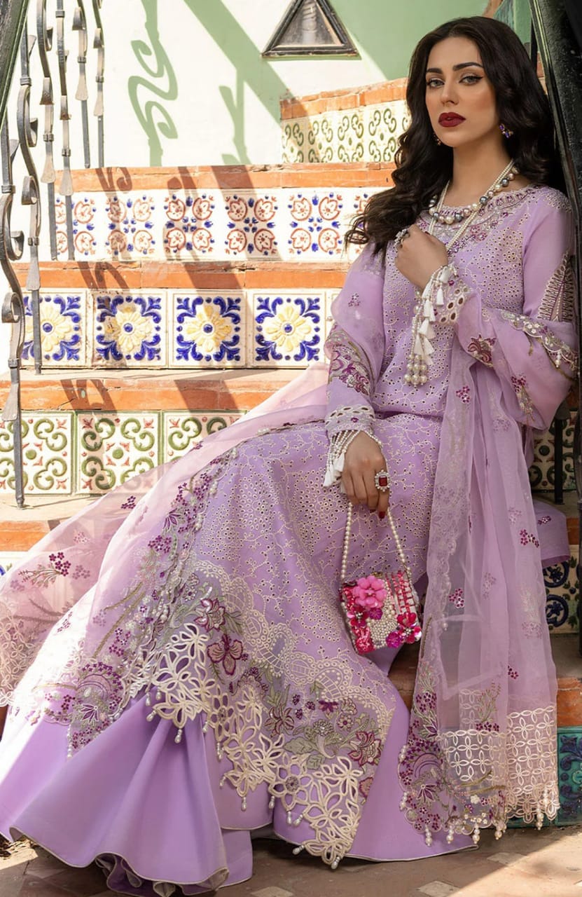 mushq purple dress Sharara for Women by Mushq