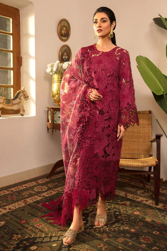 Rang Rasiya Red Luxury Lawn Embroidery Collection