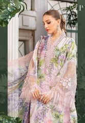 Maria B Pink Digital Pure Lawn Embroidery Dress 3PC