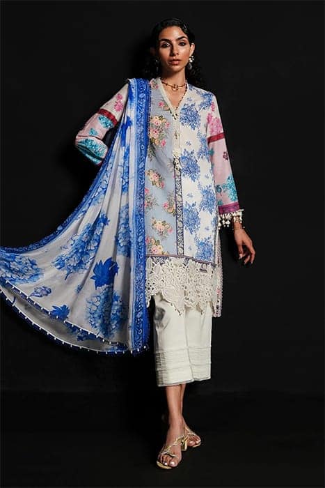 Sana Safinaz Pure Lawn Embroidery 3PC 01