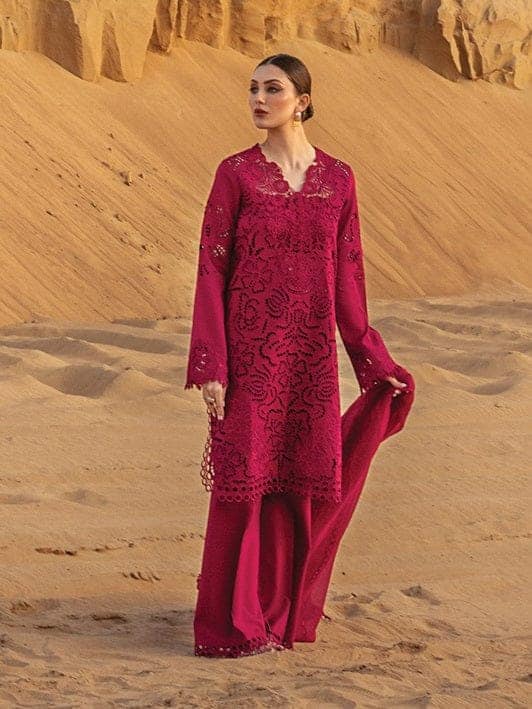 Rang Rasiya Pink Chikankari Lawn Embroidery Collection