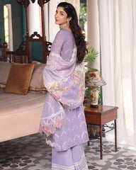 Elaf Lilac Chikankari Embroidery Pure Lawn 3pc