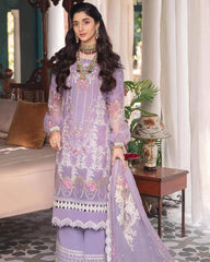 Elaf Lilac Chikankari Embroidery Pure Lawn 3pc